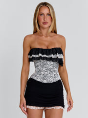 Solara Playsuit Cream Black