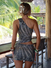 Wolfe Mini Skirt Safaria