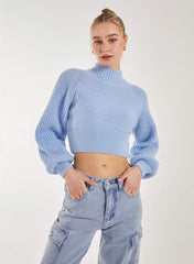High Neck Knitted Jumper