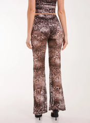 Leopard Lace Flares