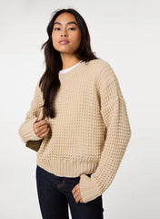 Waffle Knit Crop Jumper