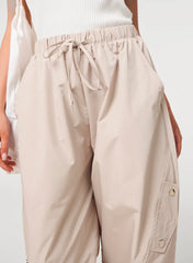 Pocket Detail Wide Leg Cargo Trousers