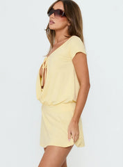 Papino Mini Dress Lemon
