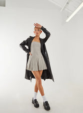 Strapless Pleated Mini Dress