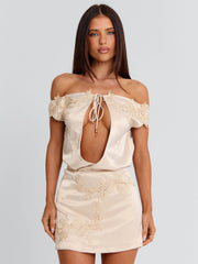 LILLIANNE MINI DRESS IVORY
