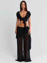 HAILLIE TOP BLACK