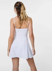 Ruched Skater Dress