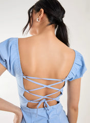 Tie Back Mini Dress