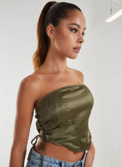 Lace Up Corset Top