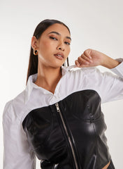 Double Layer Corset Shirt