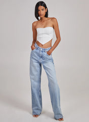 Seam Detail Corset Top