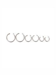 LIOR 3 PAIR EARRING SET SILVER