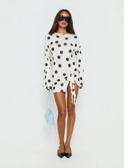 Cosmic Mini Dress Moonlight Polka