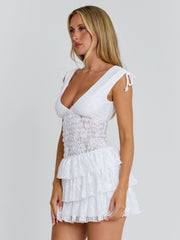 CAMILEIA MINI DRESS WHITE