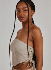 Cargo Lace Up Corset Top