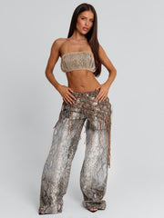ZERIAH PANTS SNAKE PRINT