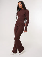 Zip Up Ribbed Set