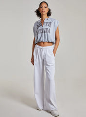 Carolina Varsity Double Layer Crop Top