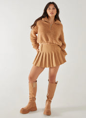 Teddy Zip Up Jumper