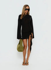 Cosmic Mini Dress Obsidian