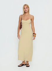 Montie Scoop Maxi Dress Lemon