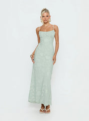 Avienna Maxi Dress Sage Burnout
