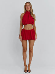 ANAHI TOP RED