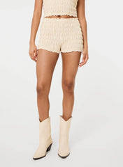Shirred Micro Shorts