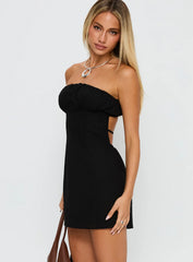 Luvstruck Strapless Mini Dress Black