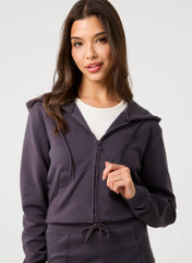 Zip Up Cropped Hoodie