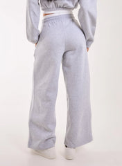 Contrast Waist Band Wide Joggers
