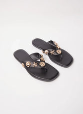 Seashell Embellished Flip Flops