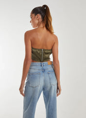Lace Up Corset Top