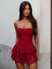 TAMZY MINI DRESS RED