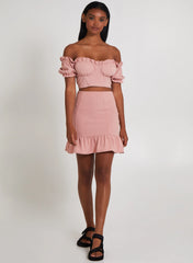 Frill Detail Milkmaid Top