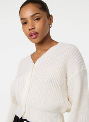 Cropped Button Cardigan
