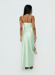 Madelene Lace V Neck Maxi Dress Jelly Mint