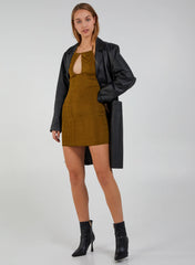 Halter Neck Slinky Mini Dress