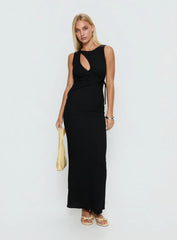Cymone Cut Out Maxi Dress Black