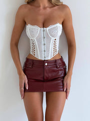 Callista Corset Top White