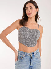 Sequin Corset Top