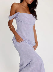 Azura Off The Shoulder Maxi Dress Lilac