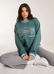 Brooklyn Slogan Varsity Sweatshirt