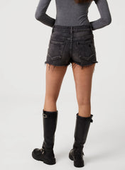 Distressed Denim Shorts
