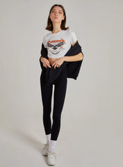 Cropped Ribbed Band Tee