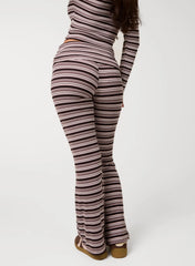 Stripe Turnover Trousers