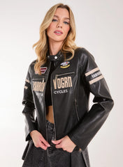 Patch Mix Motocross Biker Jacket