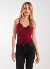 Slinky Twist Front Bodysuit
