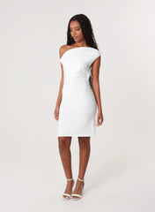 Twist Shoulder Mini Dress