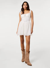 Broderie Skater Dress